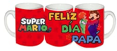 Taza día del padre mario bros