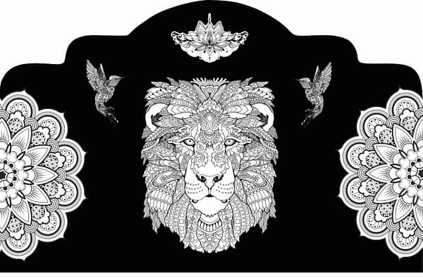 Cabecero de cama de mándala