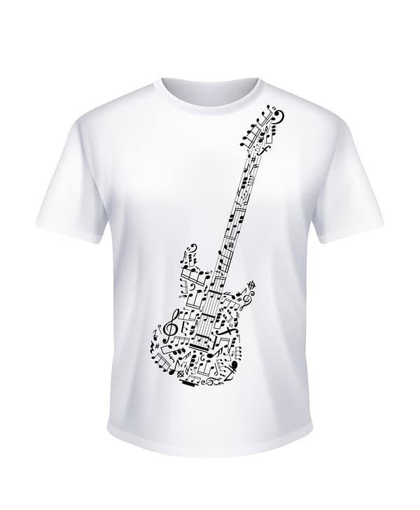 Camiseta personalizada guitarra