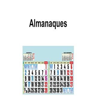 almanaques para diseñar para hermandades y particulares