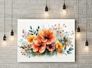 Lienzo flores bonitas
