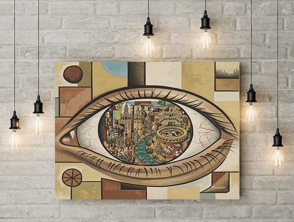 Lienzo Picasso ojos