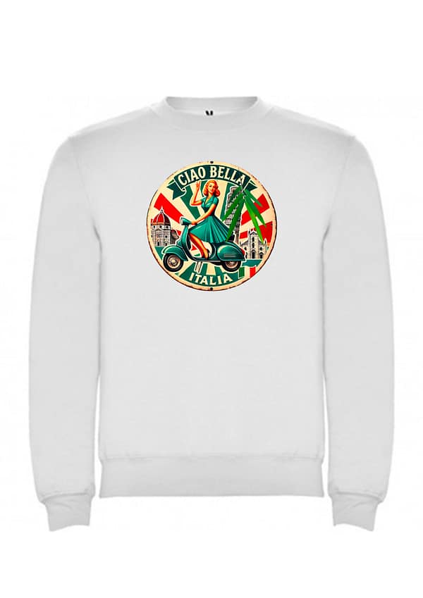 Sudadera vespa Italia pizza