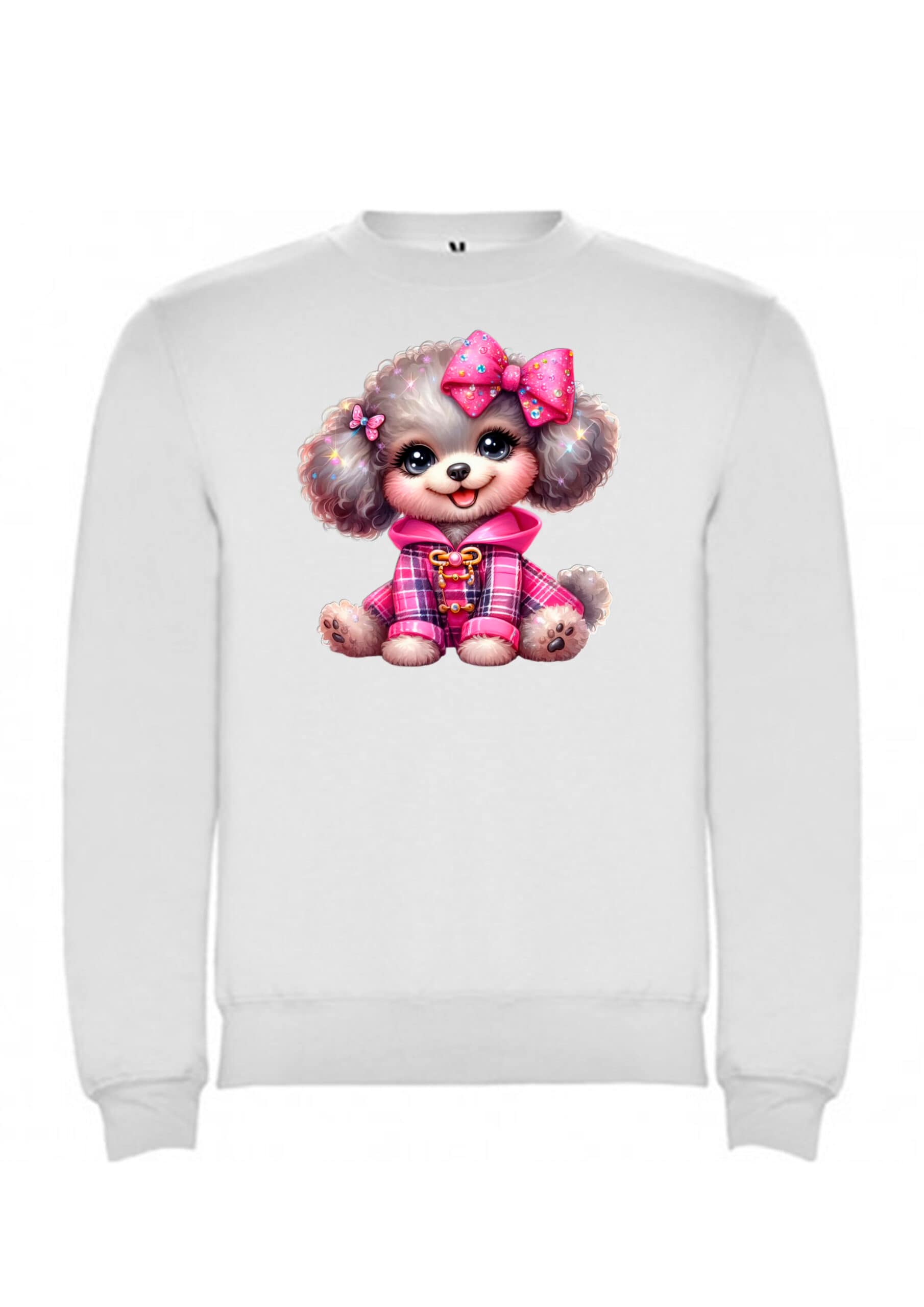 Sudadera perro caniche lazo