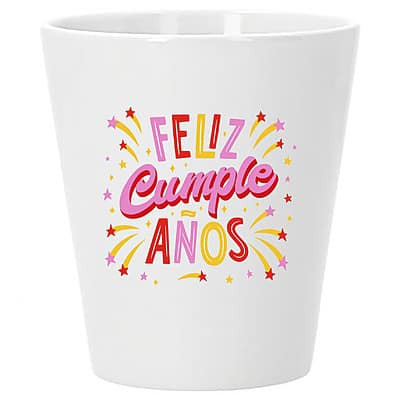 Maceta feliz cumpleaños