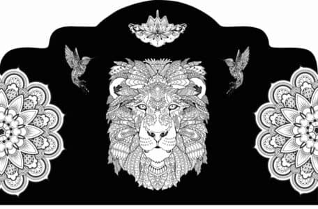 Cabecero de cama de mándala