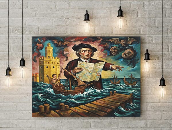 Lienzo Picasso Cristobal Colón