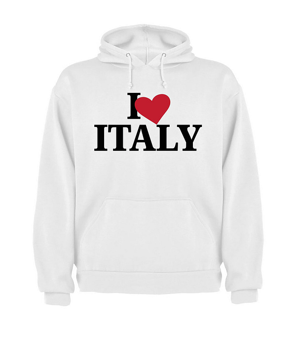 Sudadera capucha amo a Italia