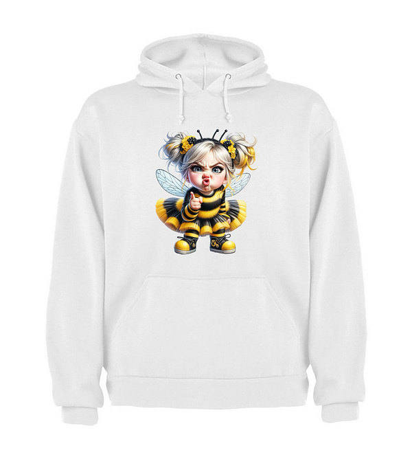 Sudadera capucha niña abeja