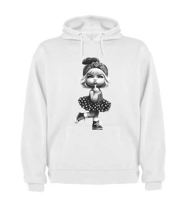 Sudadera capucha niña divertida