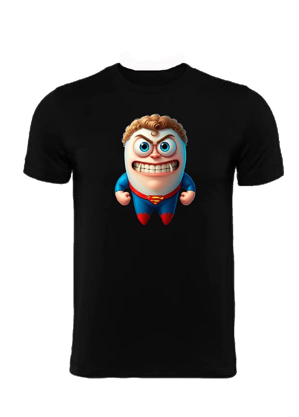 Camiseta muela Superman divertida