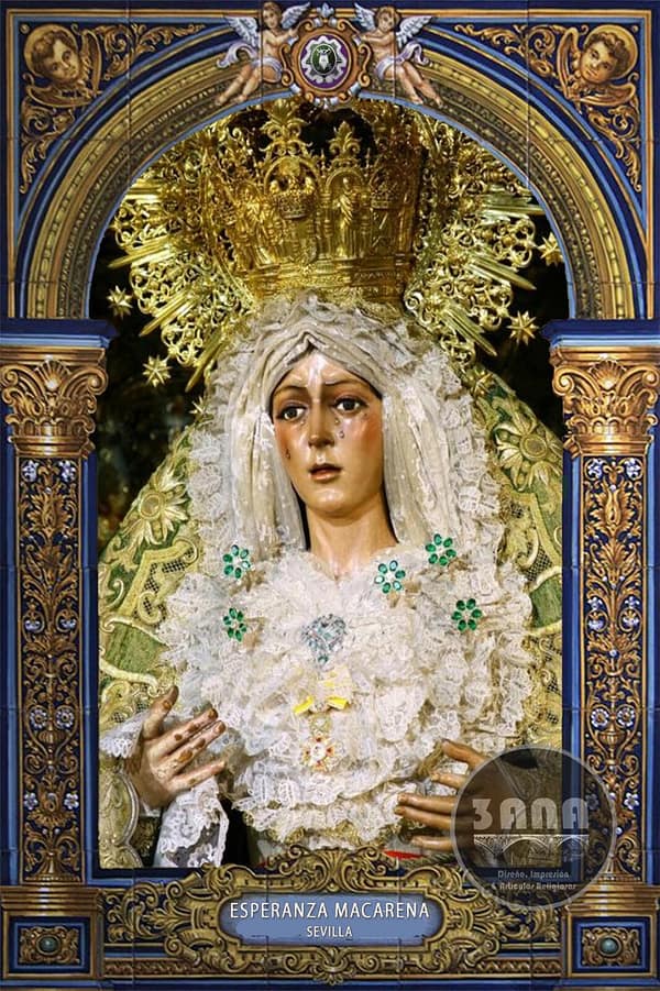 Azulejo esperanza macarena virgen
