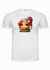 camiseta hamburguesa pelirroja